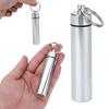 1 ~ 10 buc. cutie portabilă din aliaj de aluminiu cutie pentru pastile, breloc rezistent la apă, agățat, capsule, sticle, container pentru călătorie de urgență