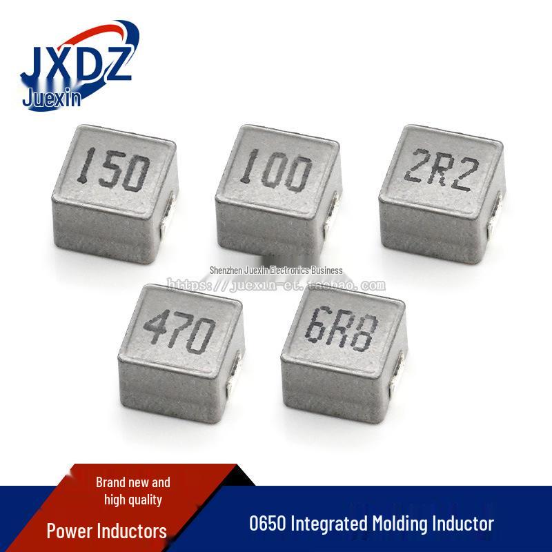 0650 SMD Power Inductor - Integrated Molding, Options: 1uH/2.2uH/3.3uH/4.7uH/6.8uH/10uH/22uH/33uH/47uH