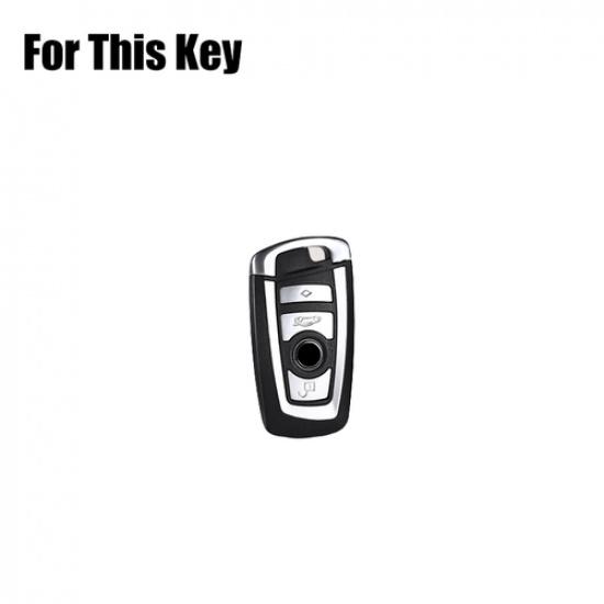 Genuine Leather Car Key Fob Case Cover For BMW X3 X4 X5 1 2 3 7 4 5 6 F10 F15 M5