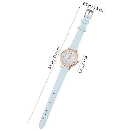 Reloj de Mujer POPETPOP, Reloj para Niños, Reloj Deportivo, Reloj para Niñas, Reloj para Estudiantes, Reloj Luminoso, Resistente al Agua, Analógico, Moderno, Lindo, Azul Cielo