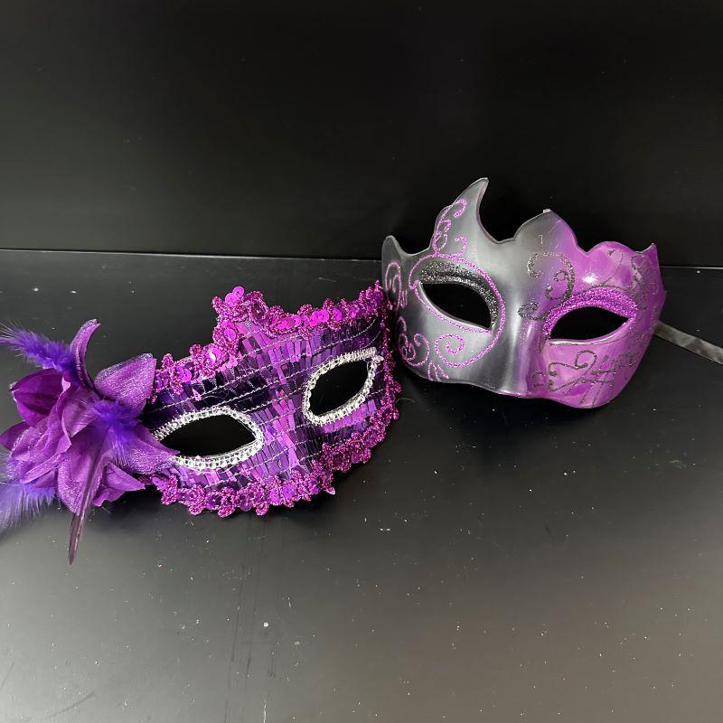 Venetian Half-Face Masquerade Couple Masks for Men and Women