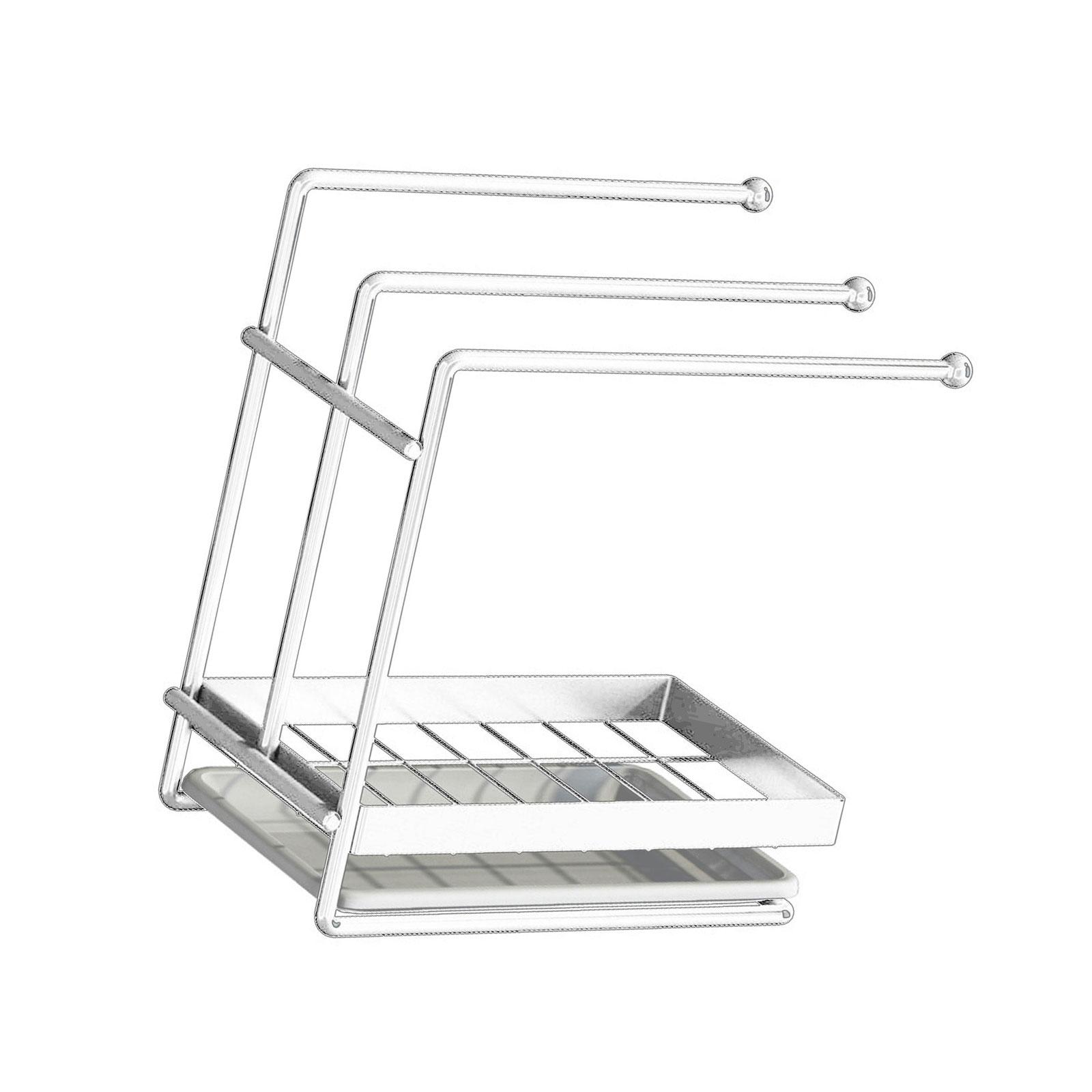 Практичная подставка-органайзер для резинок и бантов для волос решение для хранения украшений для повязок на голову и зажимов-крабов в спальне или ванной комнате белый 1640₽