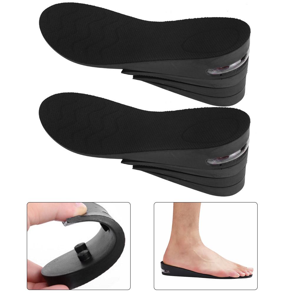 Height Increase Insoles Sport Shock Absorbing Heel Lift Height Taller Shoes Pad