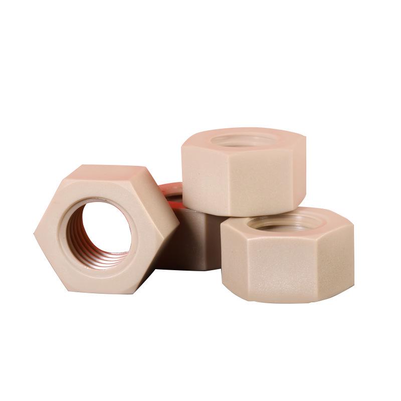 PEEK Insulated High-Temperature Corrosion-Resistant External Hex Nut M3-M16