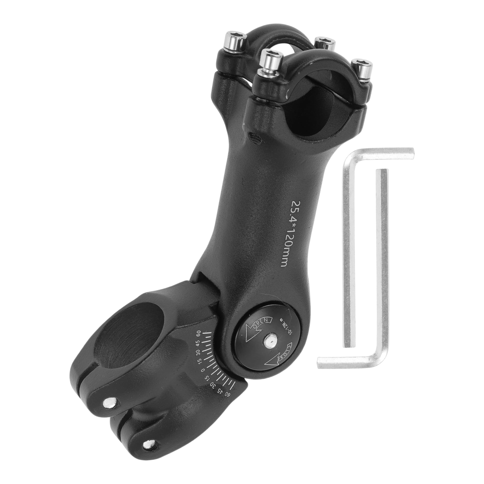 

BULLSPANN велосипедный вынос руля мм мм вынос руля регулируемый угол длина 120 мм шоссейный велосипед горный велосипед MTB для большинства велосипедов черный 25,4 28,6 +/- 60°