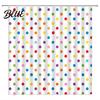 Standard Size Shower Fabric Bathroom Dot with Curtain Curtains Polka Hooks Waterproof Curtain Retro Bath Modern Decoration Accessories for