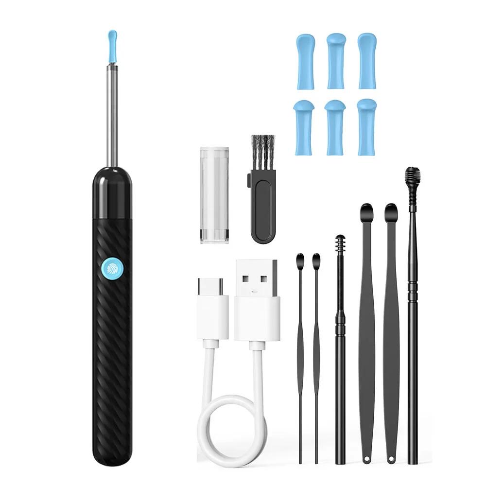 

1Set Ear Cleaner with Camera HD Wireless Earwax Remover LED Lights Waterproof Otoscope Ear Wax Removal Kit for Ios Android