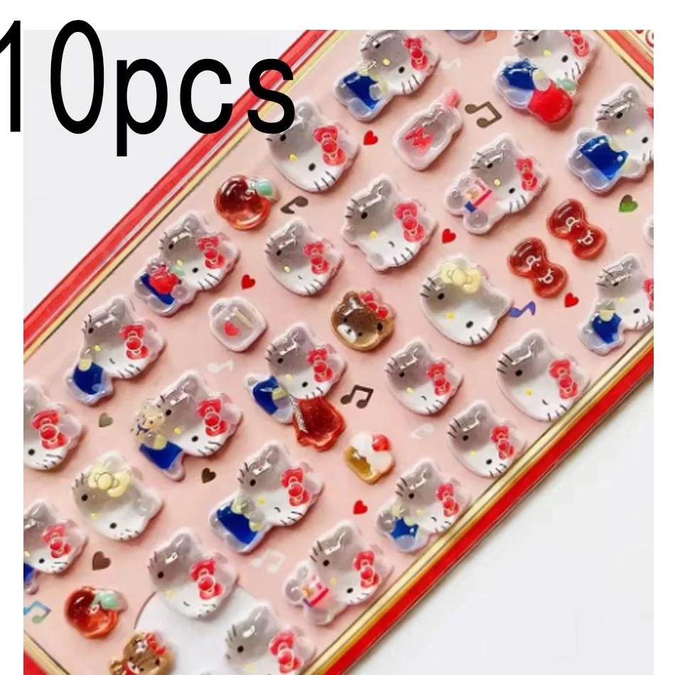 2026 Anime Hellokitty Hangyodon Cinnamoroll 3Dtransparent Jelly Sticker Crystal Decorative Stickers Children's Phone Casesdiy
