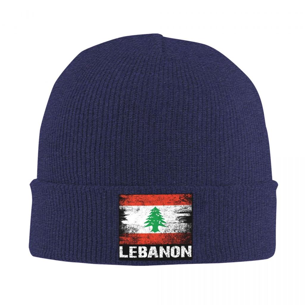 Lebanon Lebanese Flag Warm Knitted Cap Hip Hop Bonnet Hat Autumn Winter Outdoor Beanies Hats for Men Women Adult