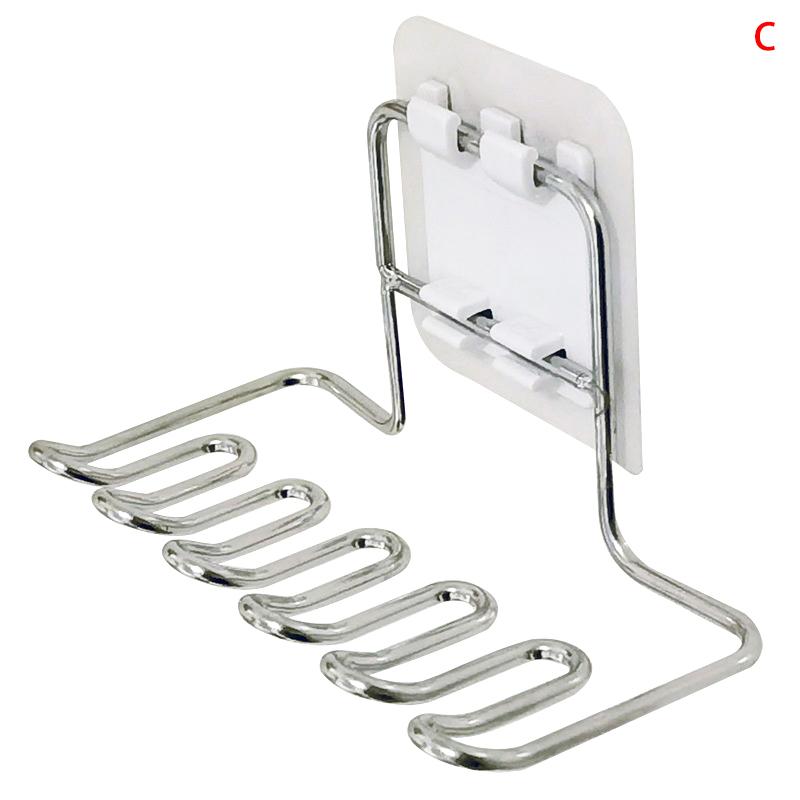 

Настенный держатель для зубных щеток из нержавеющей стали, органайзер для зубных щеток, зубной пасты, бритвы, аксессуары для ванной комнаты C