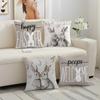 Nordic Holiday Rabbit Pillowcase - Short Plush Sofa & Bedroom Cushion Cover