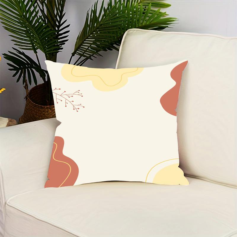 Minimalist Geometric Print Home Decor Pillowcase Bedroom Living Room Sofa Decoration Polyester Cushion Cover With Zipper