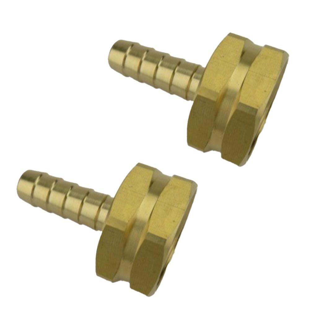 Reliable Brass Garden Hose Adapters 2 Piece Set with Barb and GHT Connections