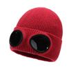 Occhiali da aviatore Cappello a maglia Cappello invernale con occhiali da sole Occhiali Cappello antivento Protezione per le orecchie Cappello di lana caldo