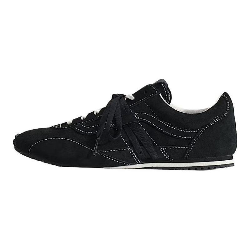Vans Super Lowpro Suede Trainer Low Top Shoes Unisex Black VN000Z9RCJK