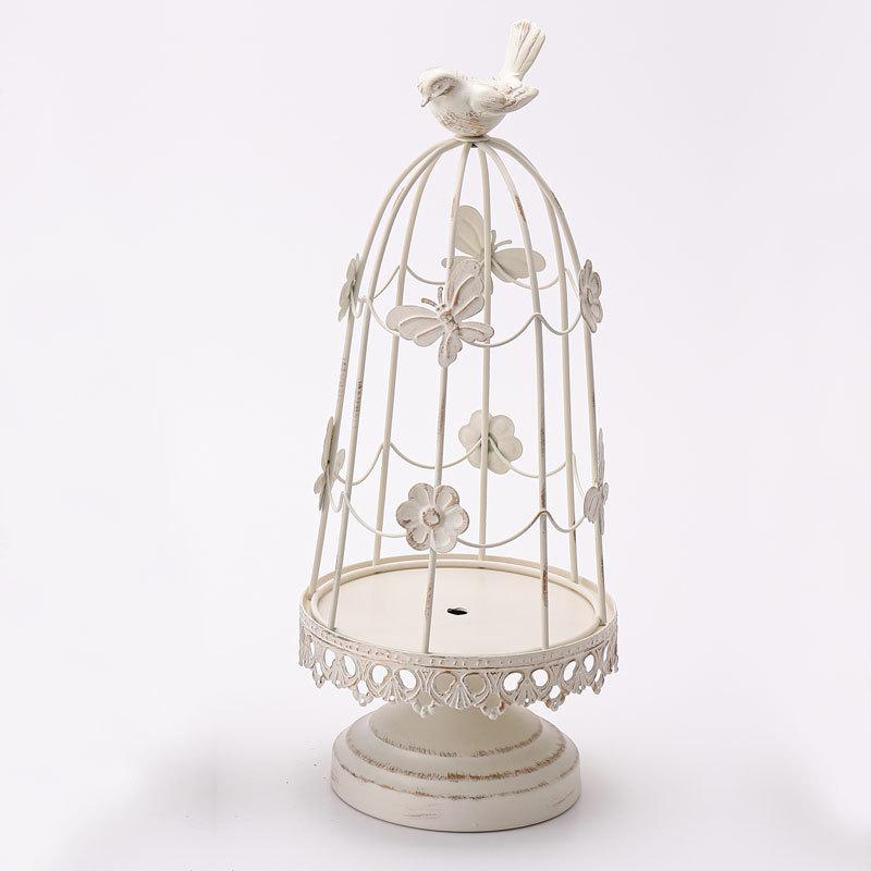 Creative European-Style Metal Birdcage Candle Holder Dining Table Decor Elegant Home Interior Decorative Tabletop Centerpiece