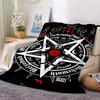 1pc Baphomet Satanism Throw Blanket Soft Flannel, Cozy All Season Polyester Perfect for Home, Office