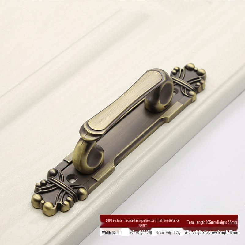 Antique Bronze Surface Mount Sliding Barn Door Handle for Wooden and Double Doors.