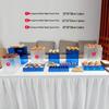 Acrylic Ripple Dessert Display Stand for Weddings and Buffets
