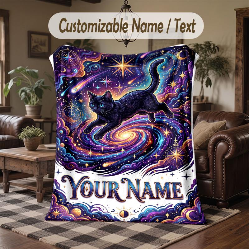 Fruitful Theme Throw Blanket Custom Name Text Personalized Blanket Soft Cozy Blanket for Home Sofa Bed