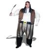 Inflatable Pirate Costume Fancy Dress with Hat