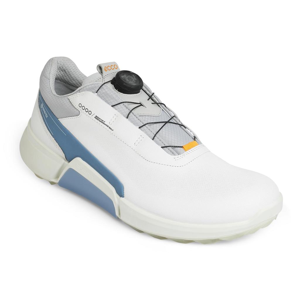 Golf Golf Biom 3E [ECCO] Shoes, H4, Men's, WHITE/RETRO BLUE, 25.0 cm,