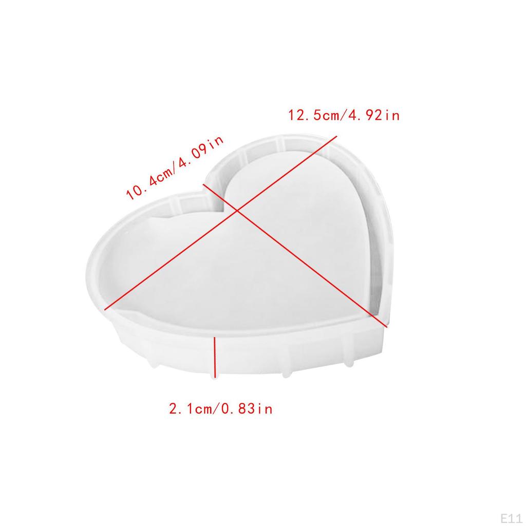 LED Night Light Silicone Model Casting Tool, Heart Shaped ,Plaster Portable Easy To Demould