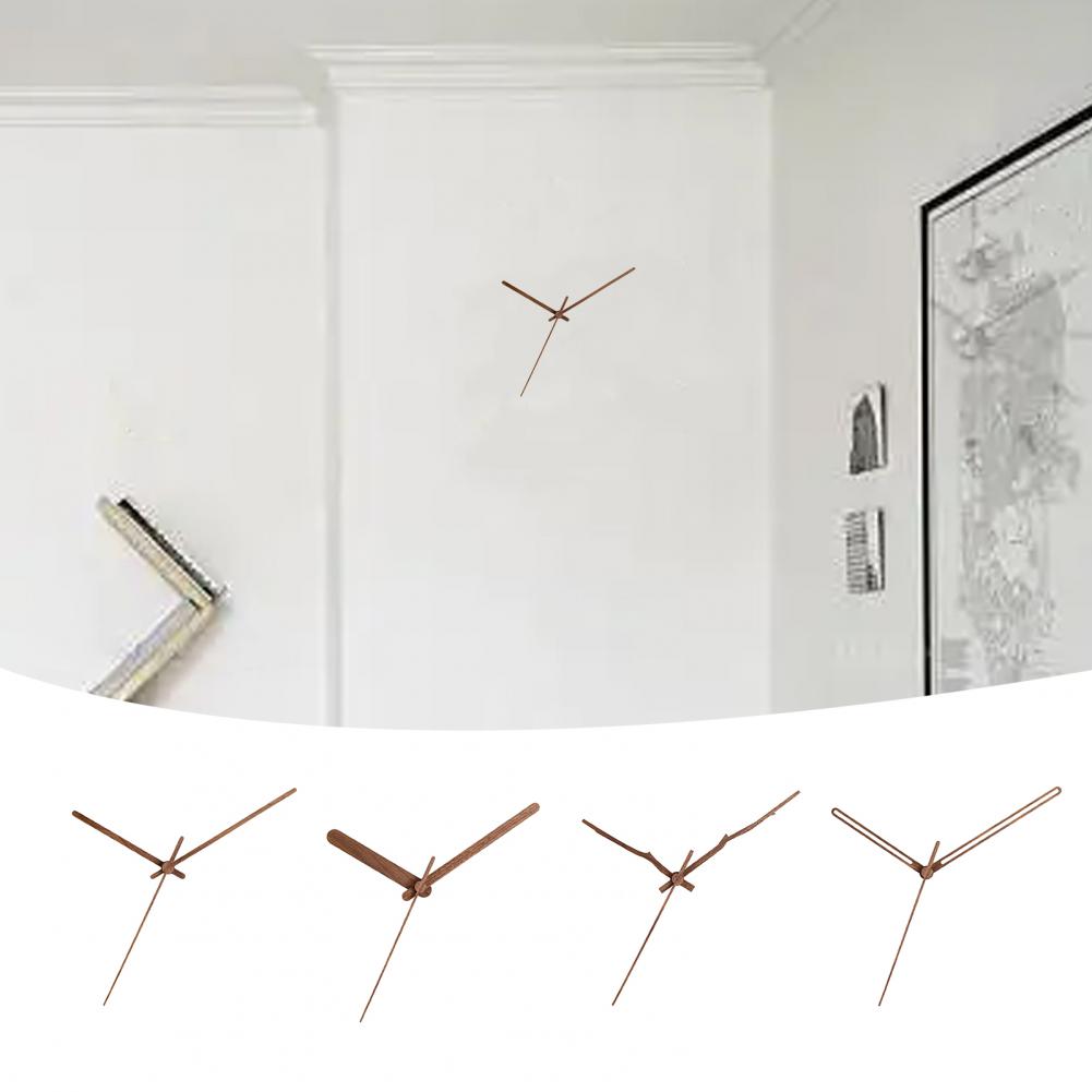 3Pcs/Set Durable Wall Clock Hands Long Clock Hands Solid Wood Repair Parts Wall Clock Hands Insert Kits