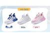 2025 Kids' Sneakers: White Non-Slip Breathable Shoes with Rotating Buckle for Boys and Girls