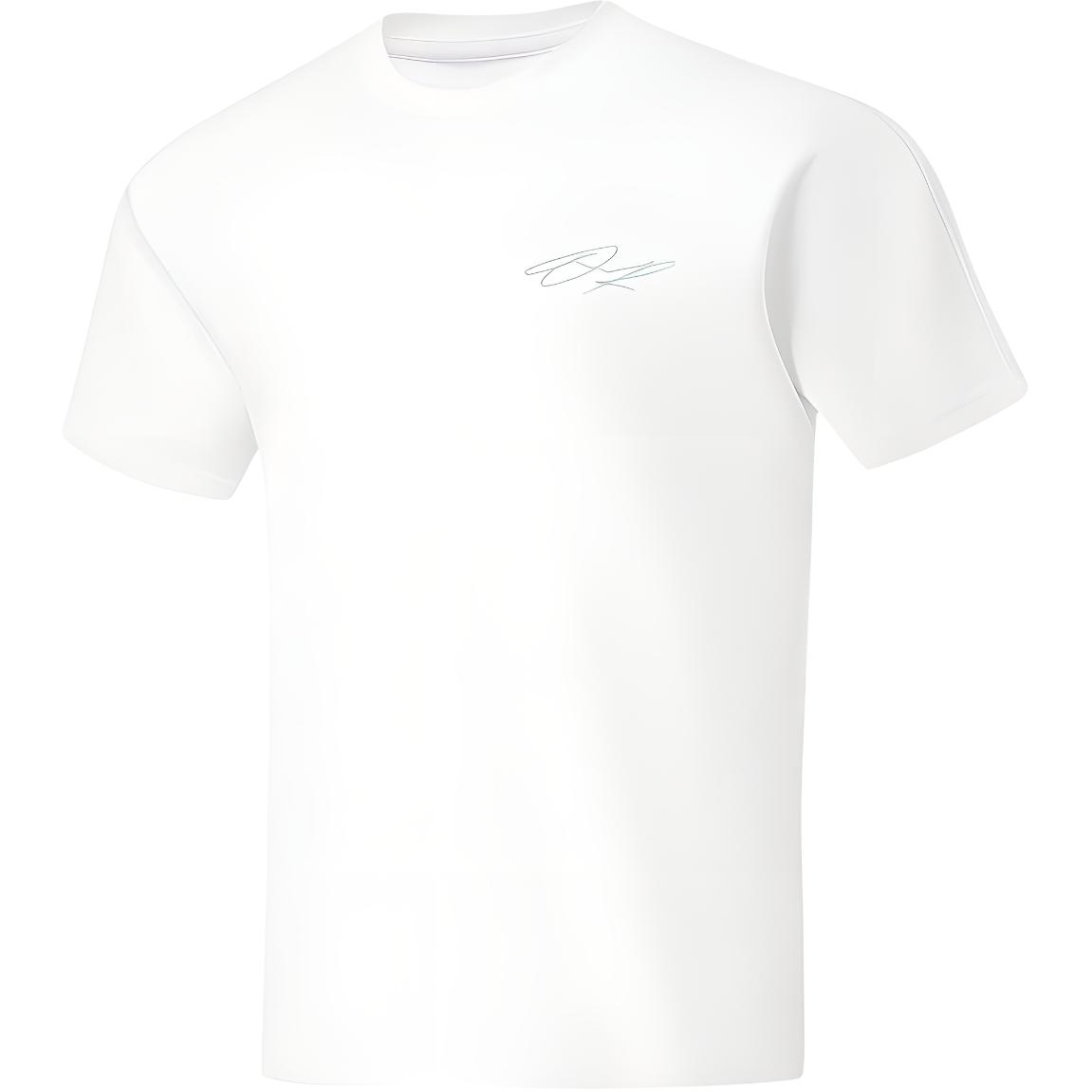 Li Ning T Shirt Unisex Standard White AHSU003-2