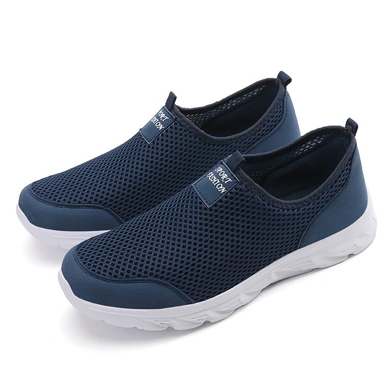 Large Size Men's Shoes Breathable Mesh Shoes Men's Summer New Men's Shoes Mesh Breathable Casual Shoes Men's