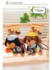 Cartoon Dachshund Plush Toy Camera-Style Keychain Backpack Accessory