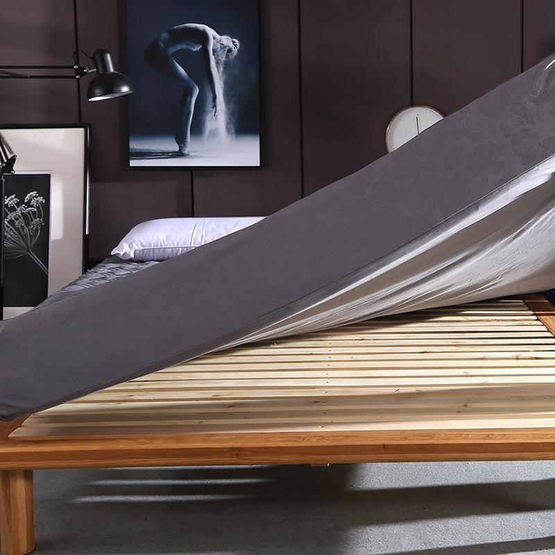 Zdejmowany Sześciostronny, W pełni inclusive Pikowany Pokrowiec Na Materac King Queen Miękki Nakładka Jednokolorowy Ochraniacz Na Materac Łóżkowy