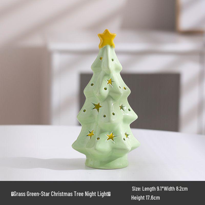 

Керамический ночник-звезда: Рождественская елка и подарок на день рождения для девочек, настольное украшение для лучшей подруги