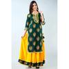 Women Party Wear Top Tunic Kurta Skirt Set Indian Bollywood Rayon Kurti Ethnic VSO-1705 C