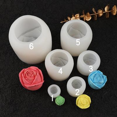 3D Rose Flower Silicone Mold: 6 Styles for Ice Cubes, Mousse, or DIY Soap