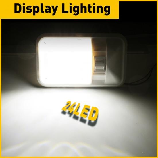 4PCS LED RV Dome Ceiling Light 24LED for Camper Trailer RV Interior Lighting EOA