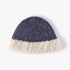 Winter Outdoor Leisure Warm Thickened Knitted Bucket Hat Women's Fashion Dome Show Face Small Wool Hat Cold