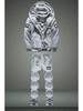 Men's Winter Sportswear Set: Hooded Sweater & Thick Velvet Jacket, Long-Sleeved, Large Sizes Available