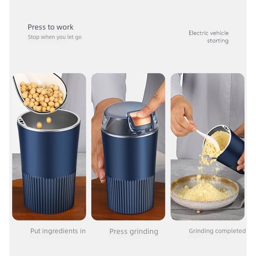 Elektrický mlýnek na obilí a kávu z nerezové oceli pro domácnost