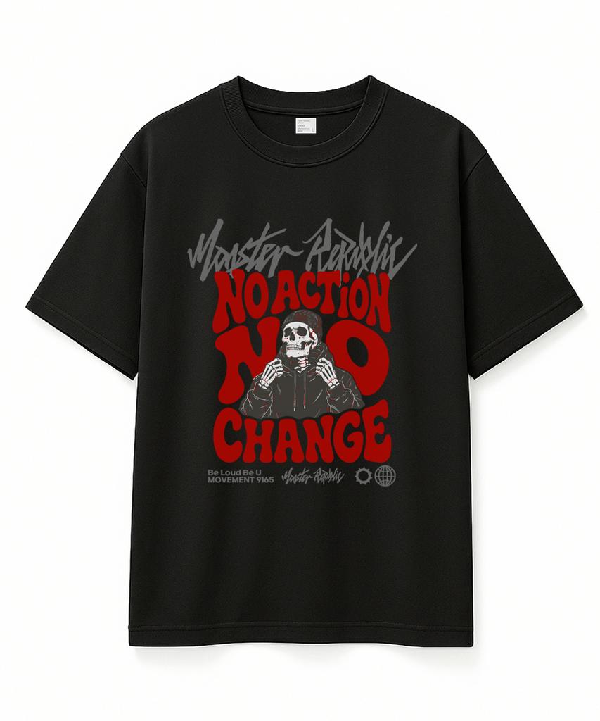 MONSTER REPUBLIC No Change Red T-Shirt Black_9165