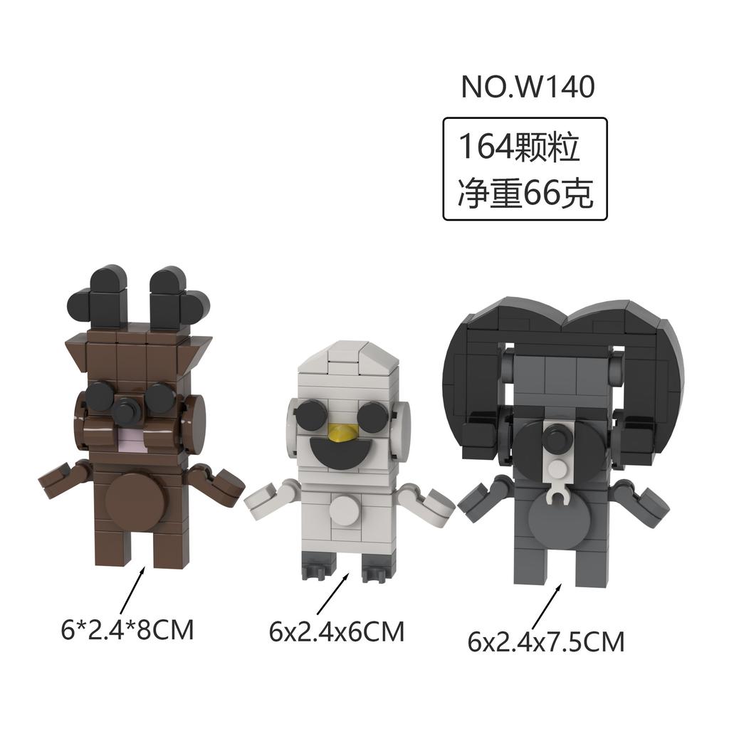 99 Nätter i Skogen Byggklossar Leksaker Skräckhjort Tegelfigur 99 Nätter i Skogen Byggklossar för Barn Byggleksak