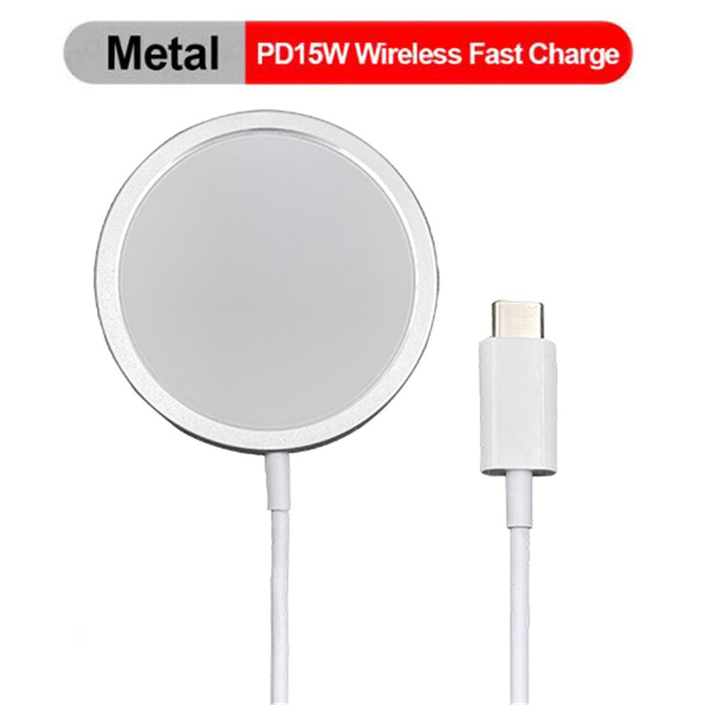15W White Magnetic Wireless Fast Charge For iPhone 12 12 Pro 12 Pro Max 12 Mini