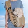 Dog Carrier Sling for Small Dogs Cats Hand-Free Pet Sling Bag Safe Breathable Mesh Fabric Travel Puppy Bag with Pocket