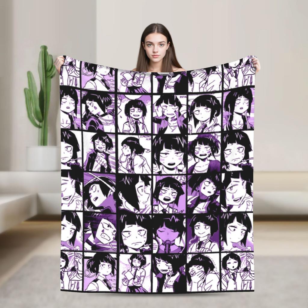 Toga Himiko Manga Blankets Boku No My Hero Academia Fleece Novelty Breathable Throw Blanket for Bedding Lounge Autumn/Winter