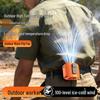 Portable High-Speed Waist & Neck Cooling Fan with Digital Display