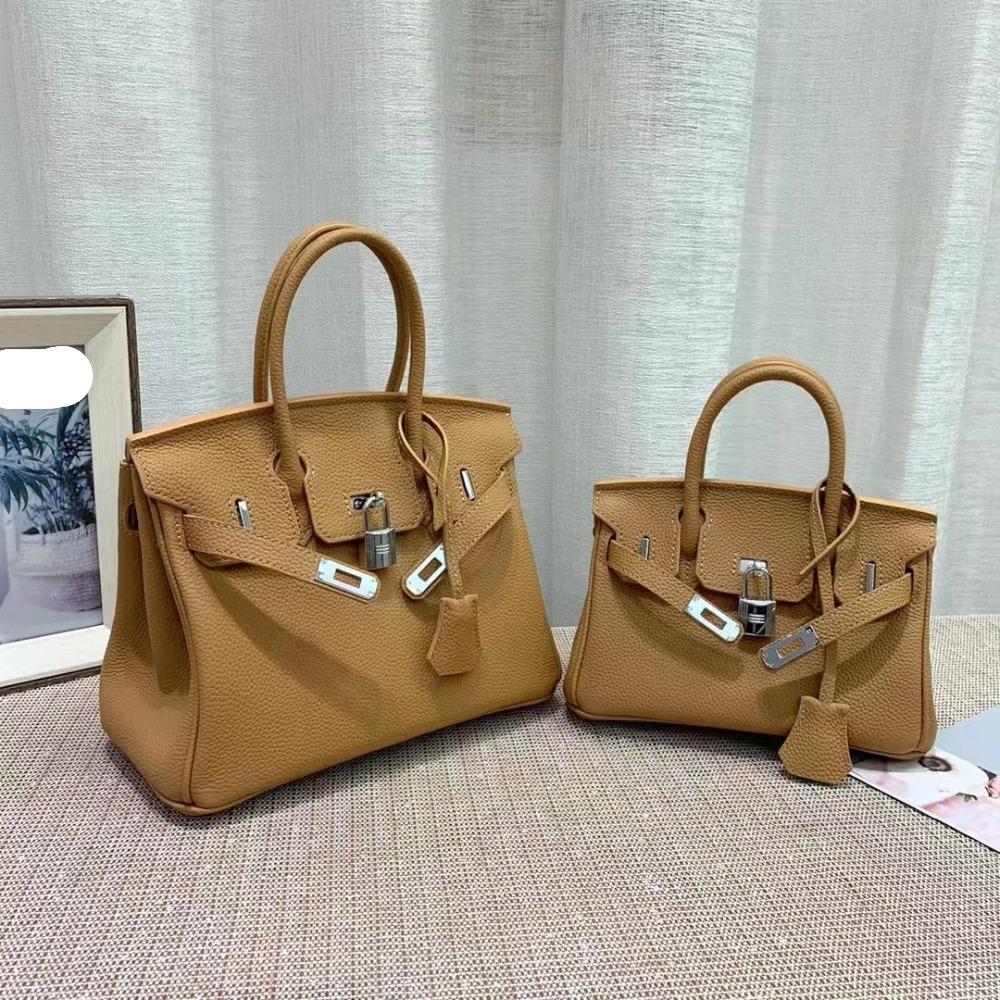 Small Handbag Women's Handbag Platinum Bag Cowhide Bag Pairing Bonus Togo Top Layer Leather Women's Bag Genuine Leather Shoulder Bag