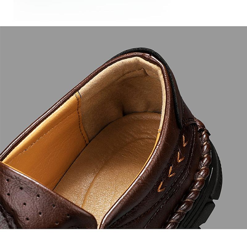 High Quality Men's Casual Leather Soft Bottom Shoes Comfy Big Size 39-48 Business Classic Business Shoes Flat Designer Loafers