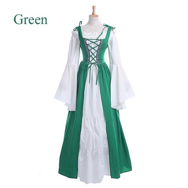 Women's Medieval Punk Princess Costume Victorian Robe Dress for Palace Carnival Party Disguise Halloween Cosplay Female 2026