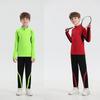 Wholesale Children's Football Suit Sports Suit Autumn and Winter Long Sleeve Half Zipper Training Suit Adult Football Suit Team Suit